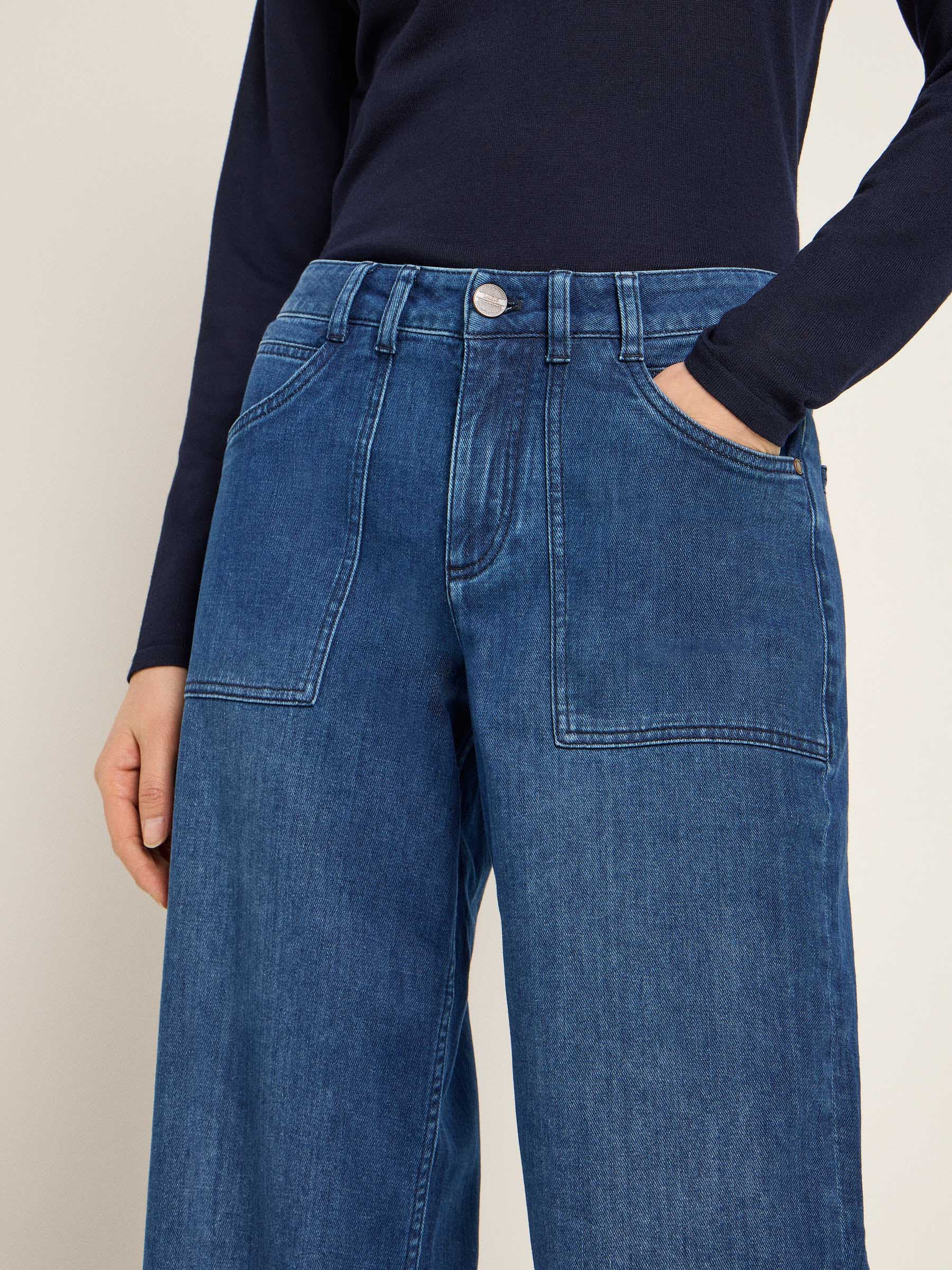 Relaxed Jeans mit aufgesetzten Taschen (GOTS) - Image 3